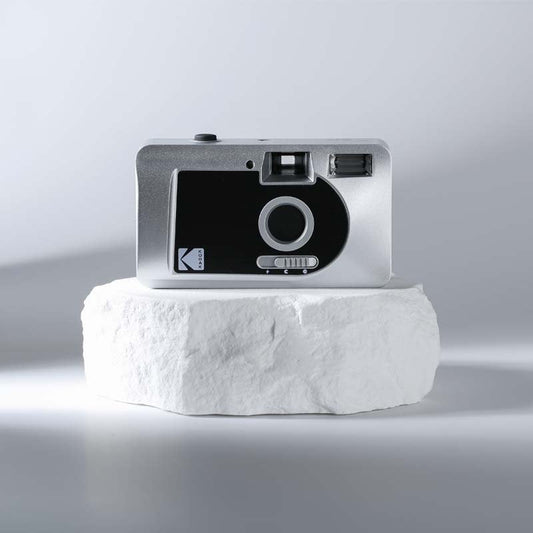 Kodak S-88 Motorized 35mm Film Camera with Flash - Silver - Camera Kangaroo